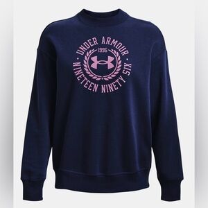 Under Armour Navy and Pink Crewneck Sweater